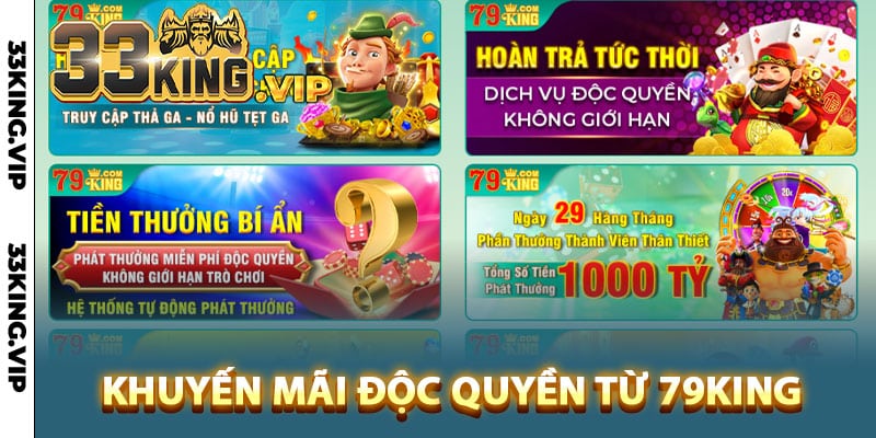 Ưu đãi khuyến mãi độc quyền từ 79King